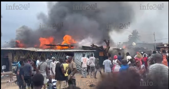 Ngadi&nbsp;: Plusieurs maisons réduites en cendres, des familles gabonaises sinistrées