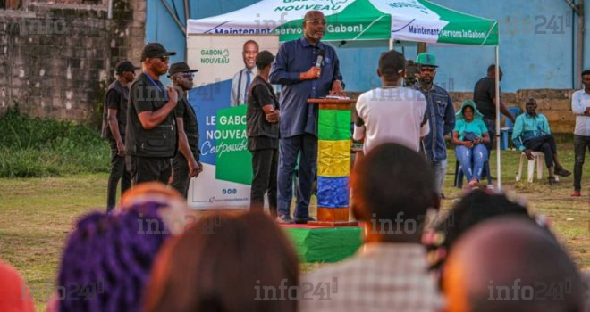 Présidentielle 2023&nbsp;: Mike Jocktane termine en beauté à Oyem sa tournée dans le Woleu-Ntem