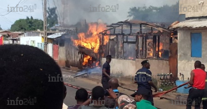 Port-Gentil&nbsp;: Un incendie d’une rare violence réduit en cendres 8 habitations à Cité Unis