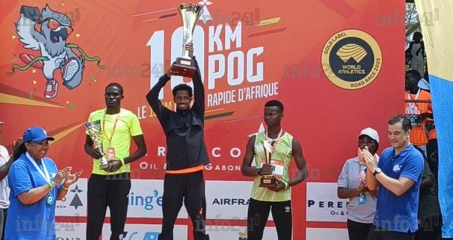 10Km de POG&nbsp;: l’Éthiopien Admasu Tissa s’impose, Djessy Mouélé meilleur gabonais sur le podium